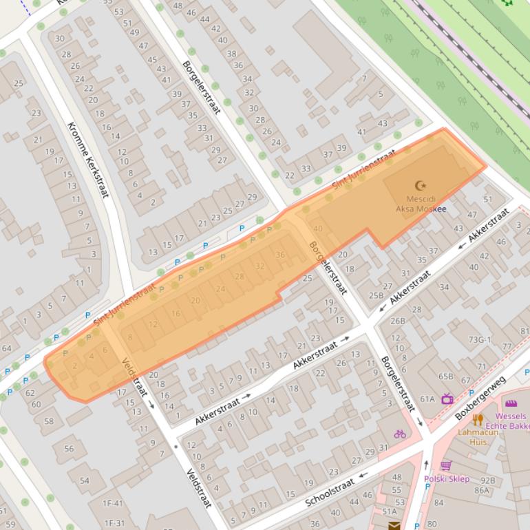 Kaart van postcodegebied 7412XJ.