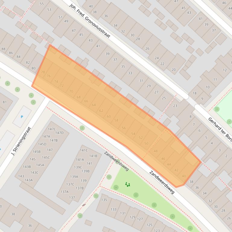 Kaart van postcodegebied 7412XX.