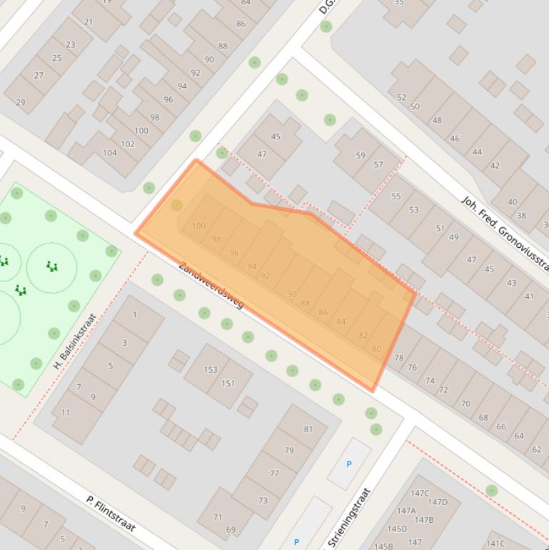 Kaart van postcodegebied 7412XZ.