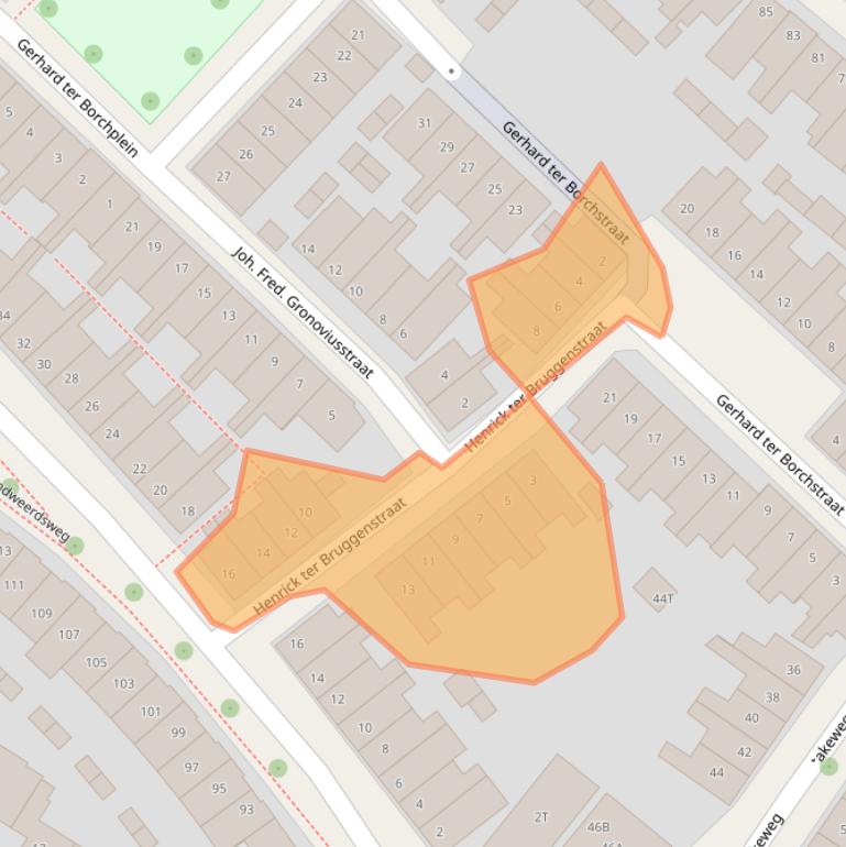 Kaart van postcodegebied 7412ZA.