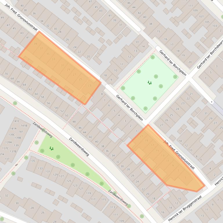 Kaart van postcodegebied 7412ZB.