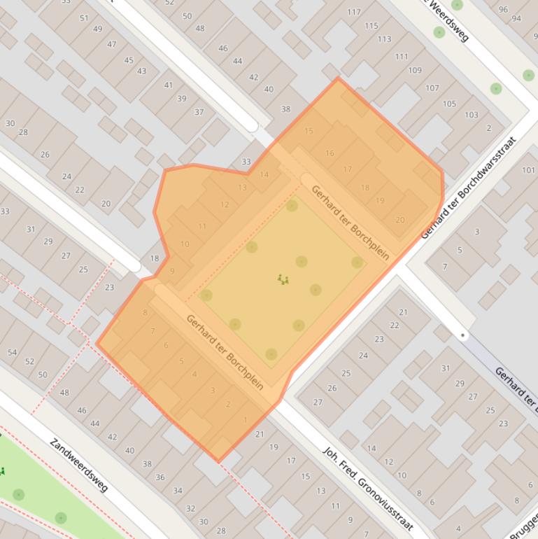 Kaart van postcodegebied 7412ZE.