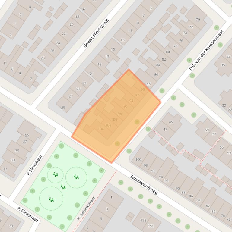 Kaart van postcodegebied 7412ZT.