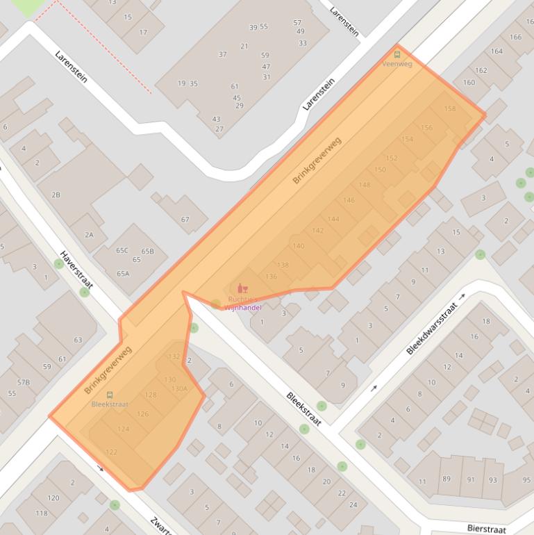 Kaart van postcodegebied 7413AG.