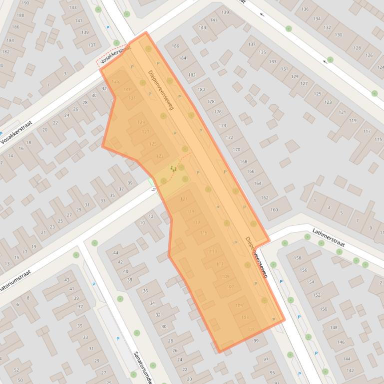 Kaart van postcodegebied 7413AN.