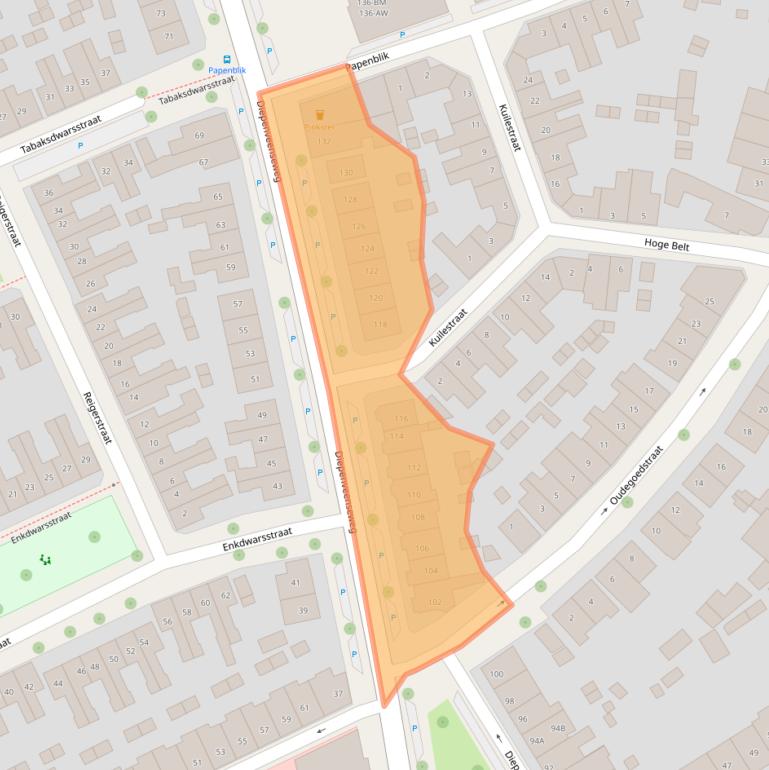 Kaart van postcodegebied 7413AT.