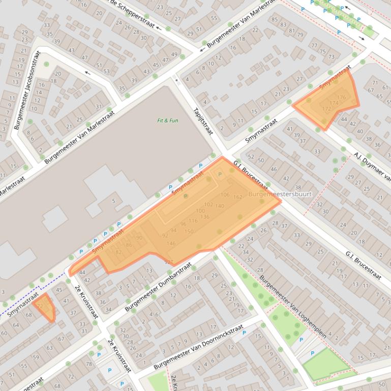 Kaart van postcodegebied 7413BD.