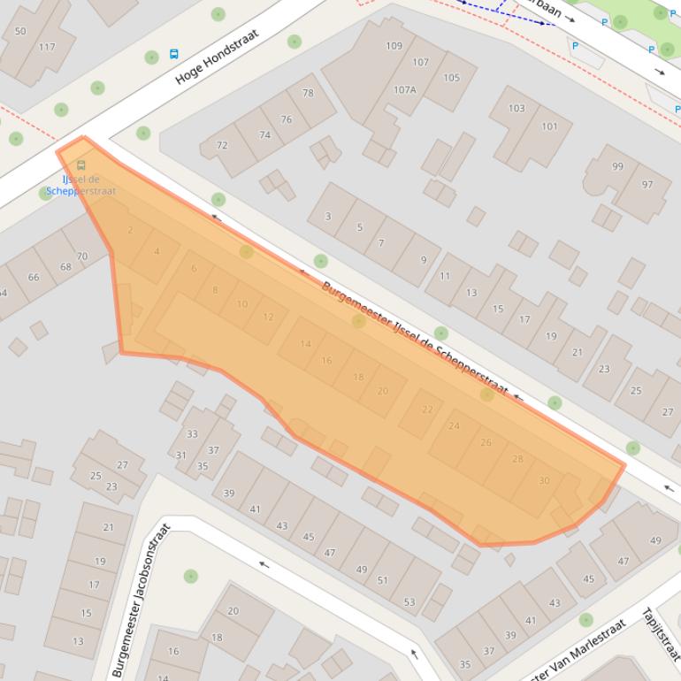 Kaart van postcodegebied 7413BR.