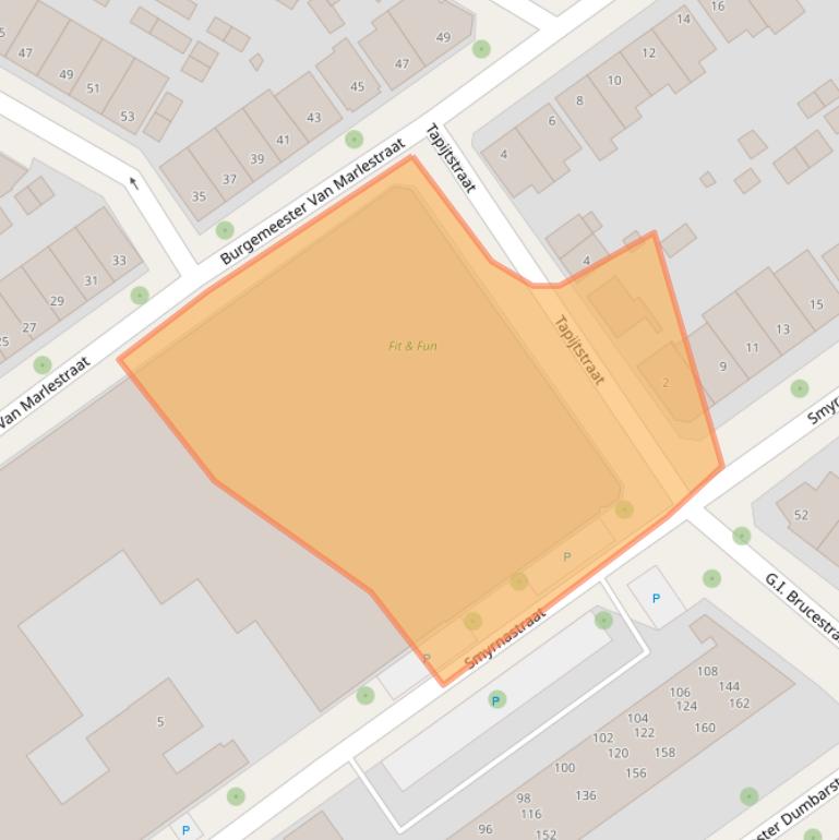 Kaart van postcodegebied 7413BZ.