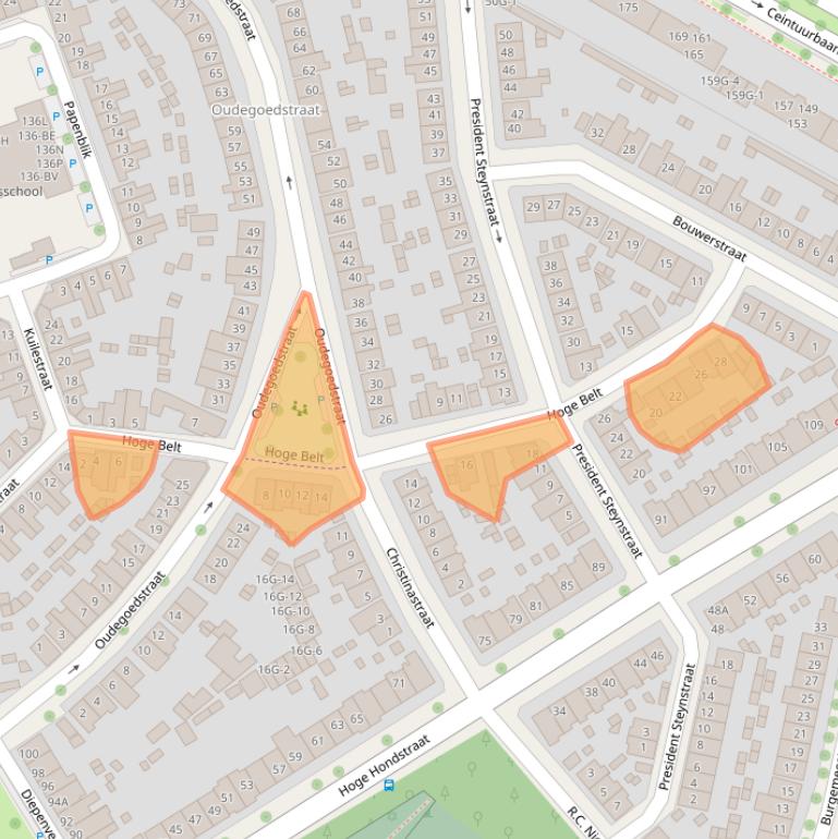 Kaart van postcodegebied 7413CJ.