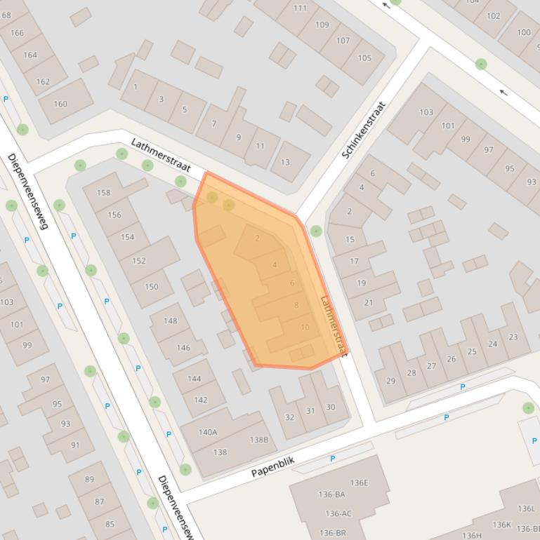 Kaart van postcodegebied 7413CX.