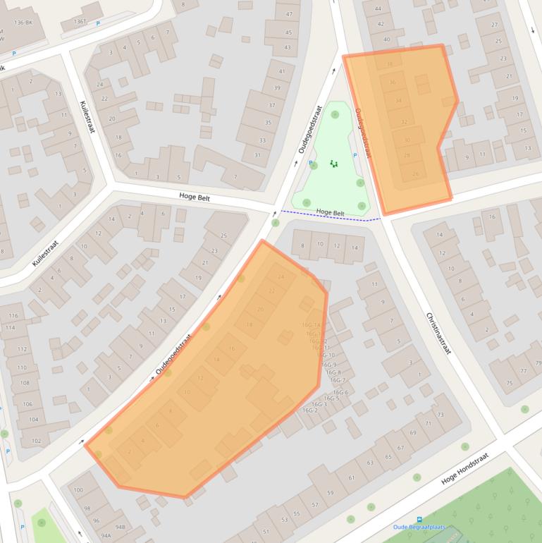 Kaart van postcodegebied 7413EG.