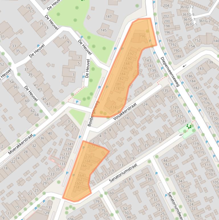 Kaart van postcodegebied 7413EM.