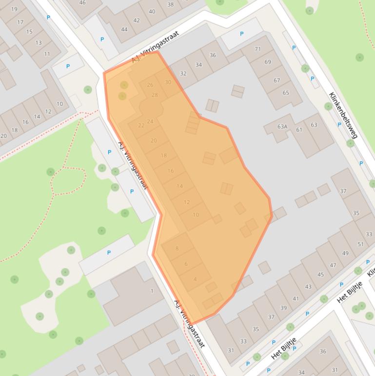 Kaart van postcodegebied 7413PA.