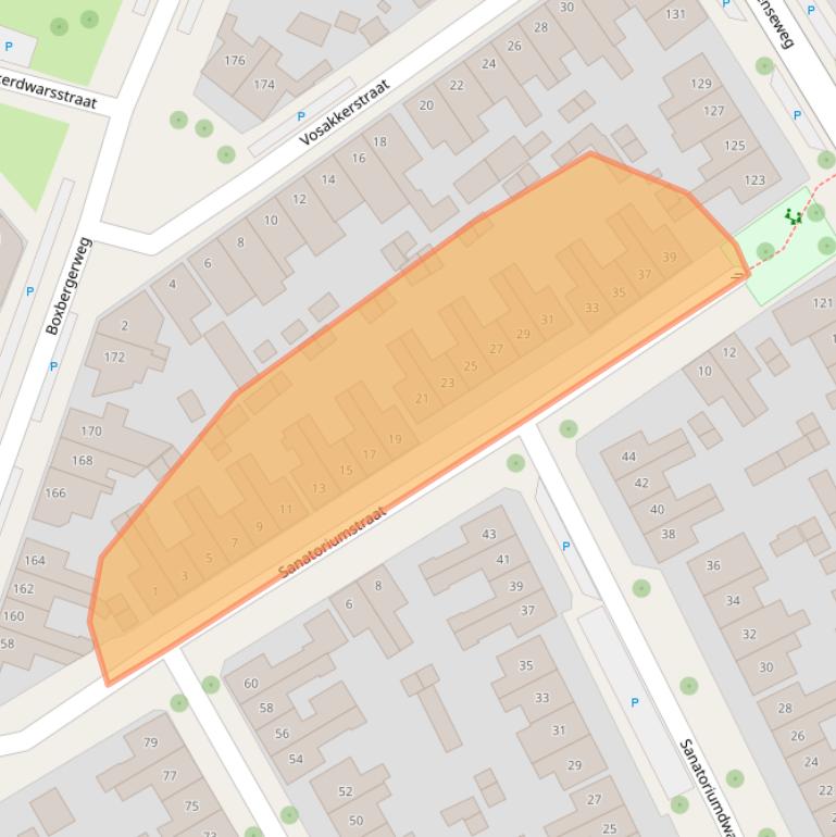 Kaart van postcodegebied 7413RC.