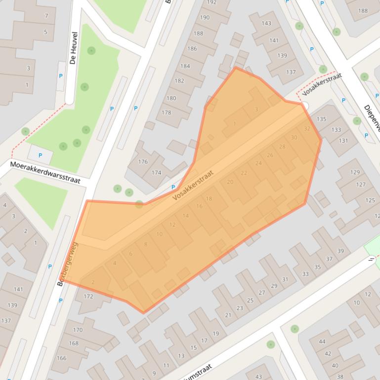 Kaart van postcodegebied 7413RH.