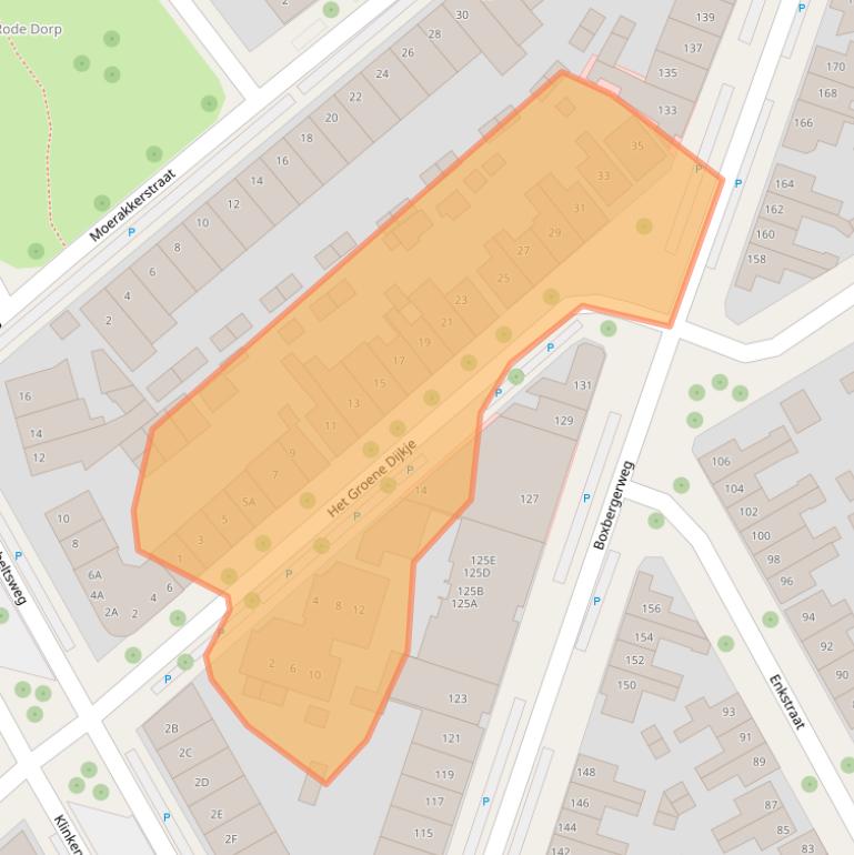 Kaart van postcodegebied 7413RJ.