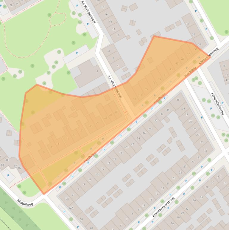 Kaart van postcodegebied 7413RM.