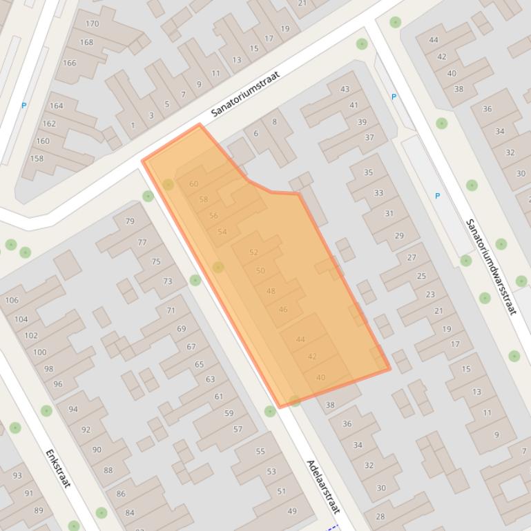 Kaart van postcodegebied 7413SG.