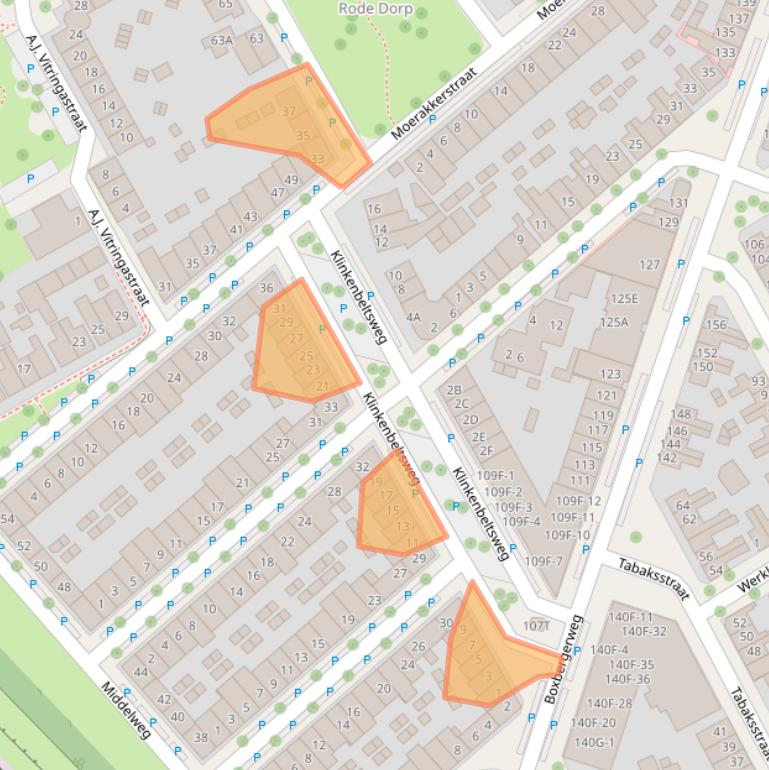 Kaart van postcodegebied 7413SK.