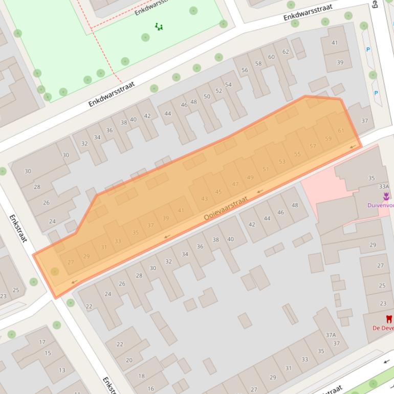 Kaart van postcodegebied 7413TB.