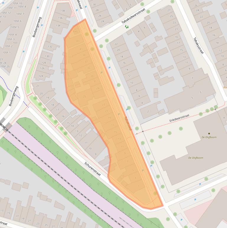 Kaart van postcodegebied 7413TD.