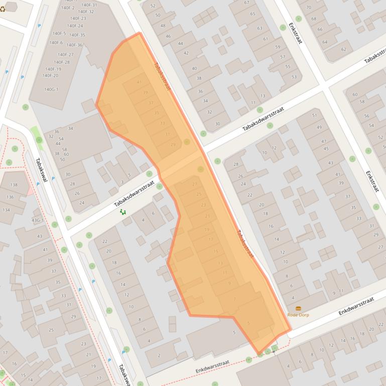 Kaart van postcodegebied 7413TG.