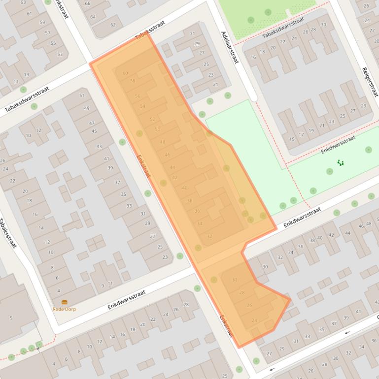 Kaart van postcodegebied 7413TR.