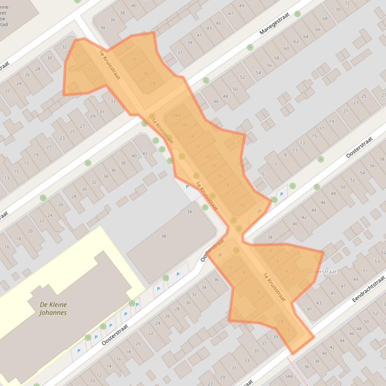 Kaart van postcodegebied 7413VE.