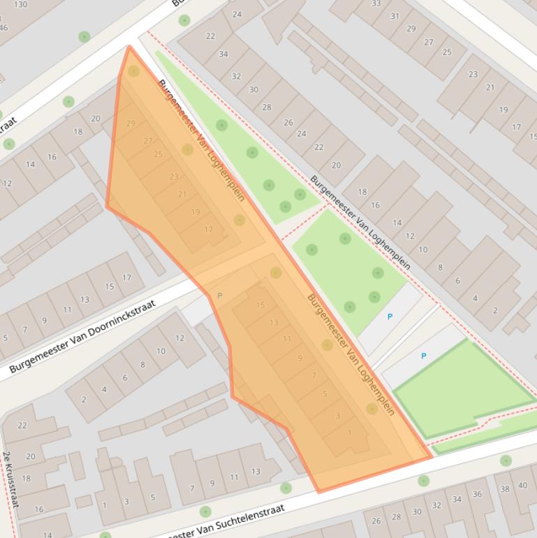 Kaart van postcodegebied 7413VP.