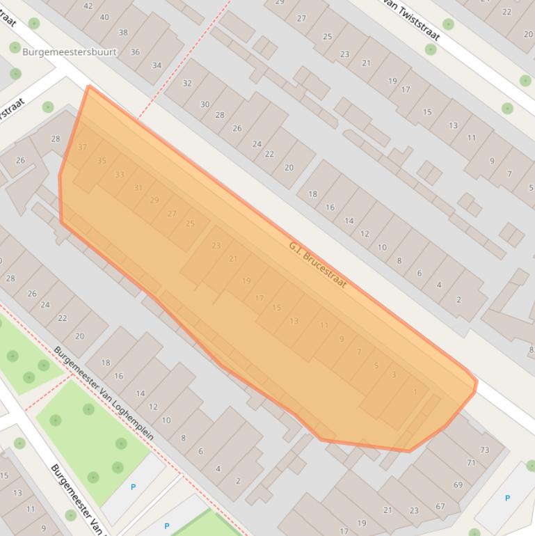 Kaart van postcodegebied 7413VT.