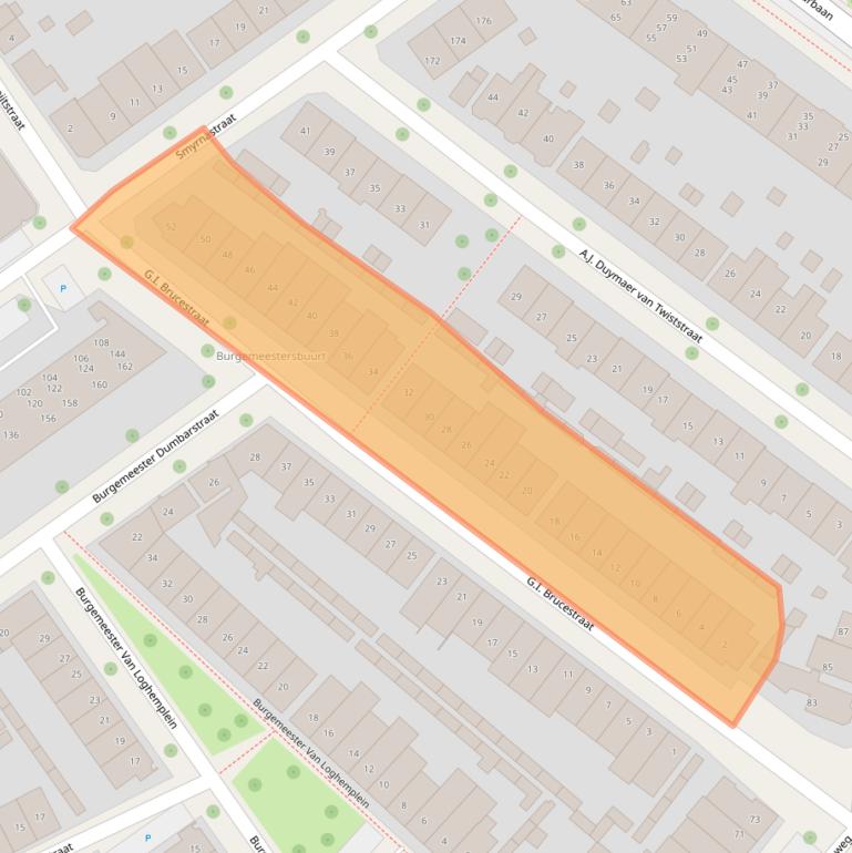 Kaart van postcodegebied 7413VV.