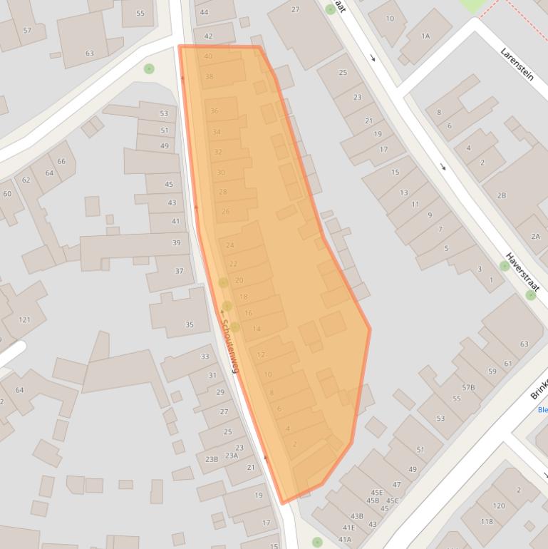 Kaart van postcodegebied 7413XC.