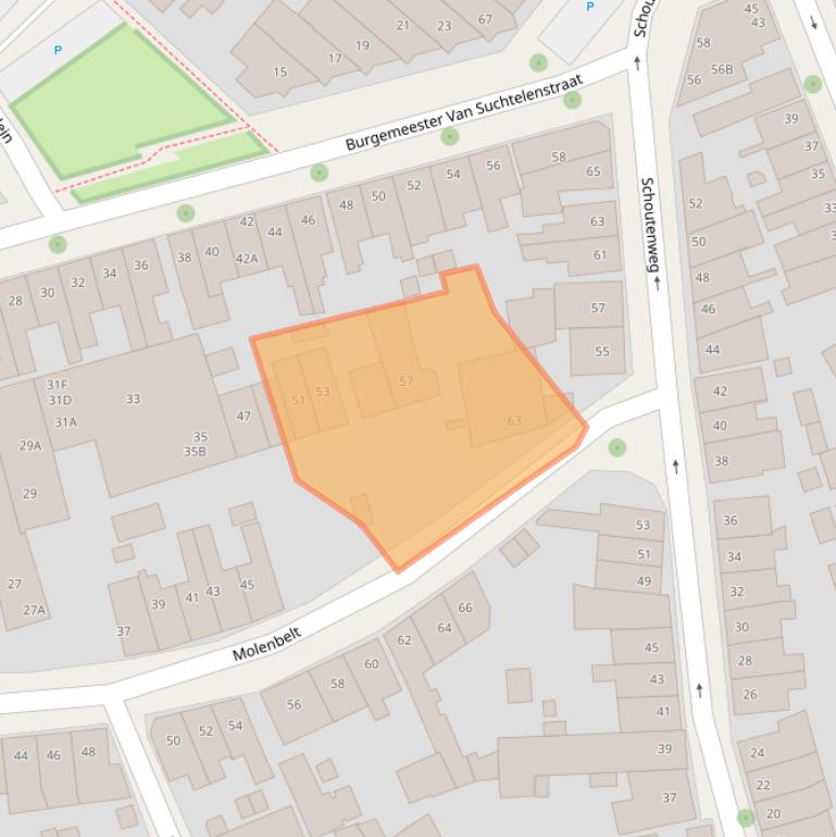 Kaart van postcodegebied 7413XG.