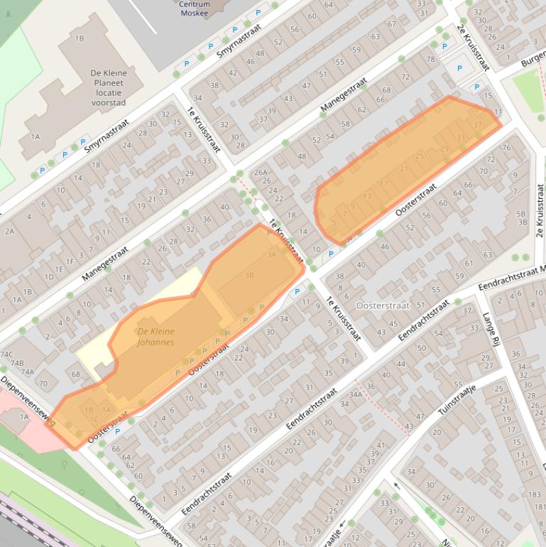 Kaart van postcodegebied 7413XV.