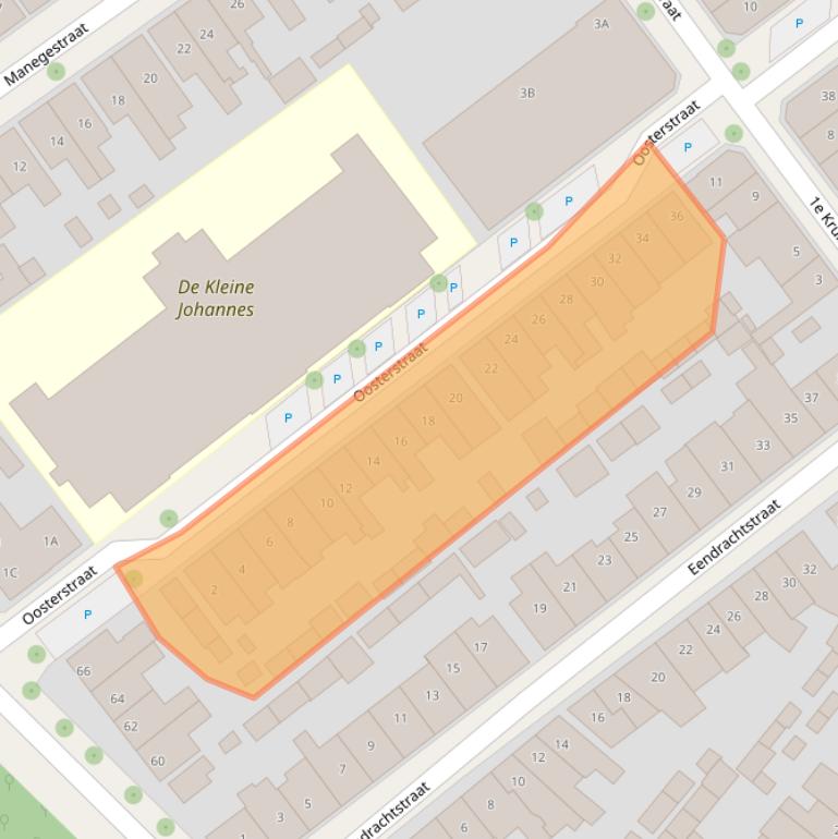 Kaart van postcodegebied 7413XW.