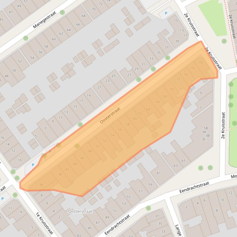 Kaart van postcodegebied 7413XX.