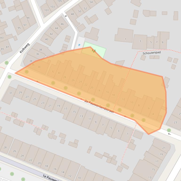 Kaart van postcodegebied 7413ZC.