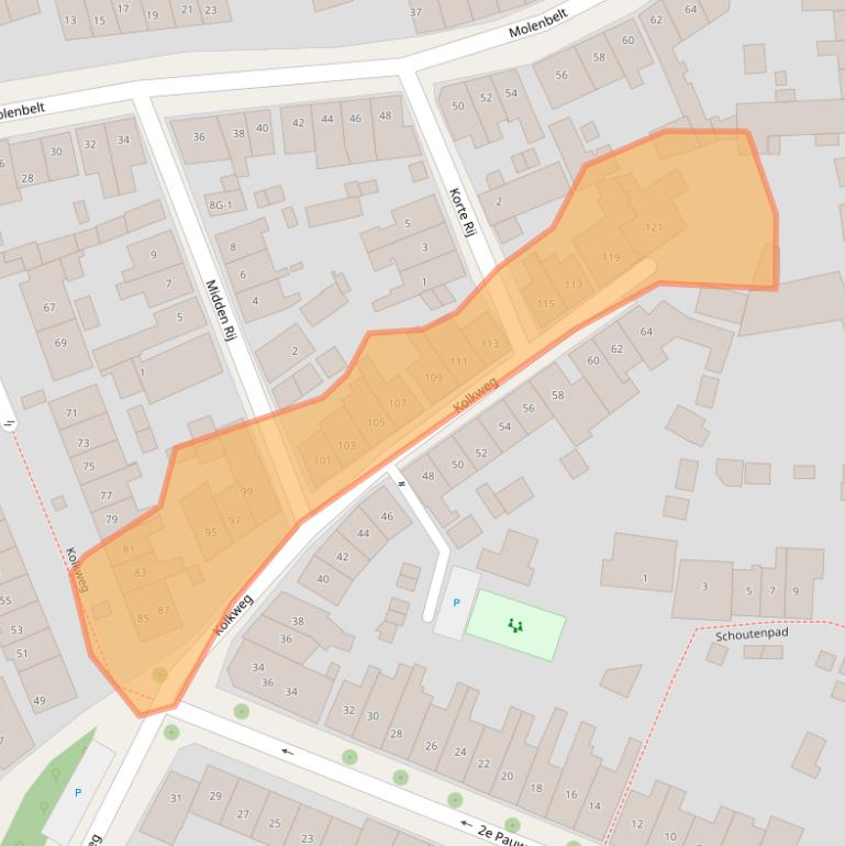 Kaart van postcodegebied 7413ZG.