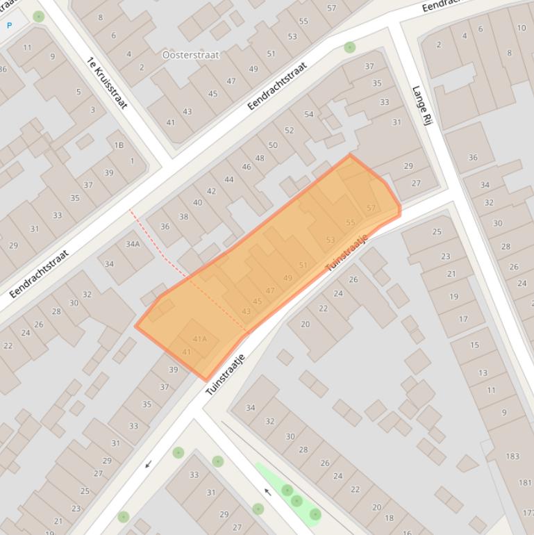 Kaart van postcodegebied 7413ZM.