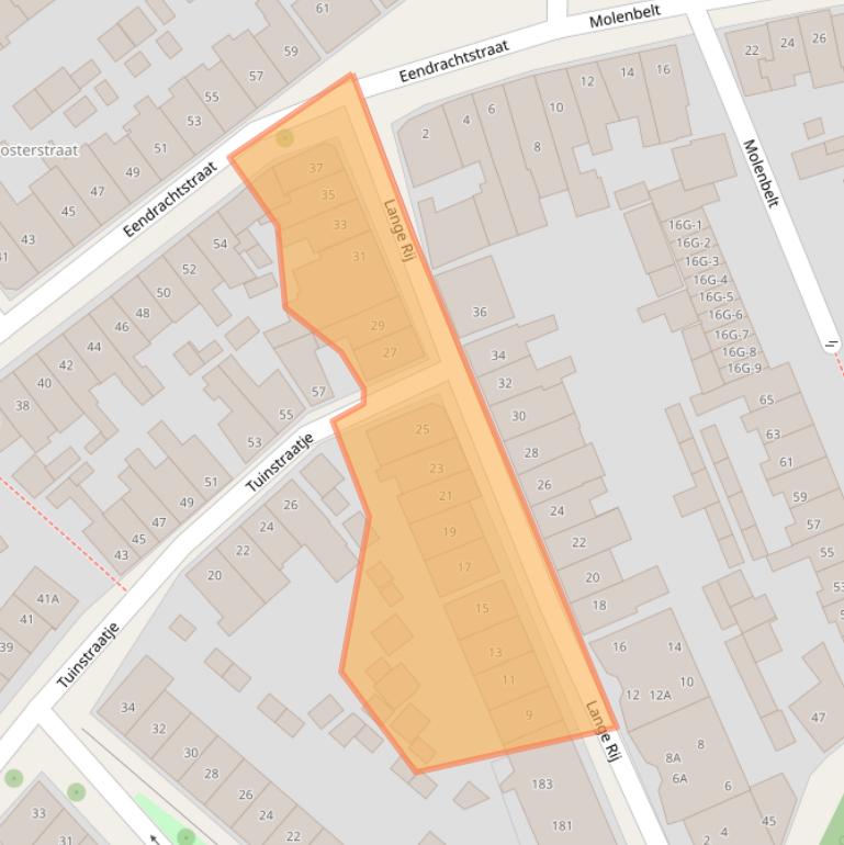 Kaart van postcodegebied 7413ZP.