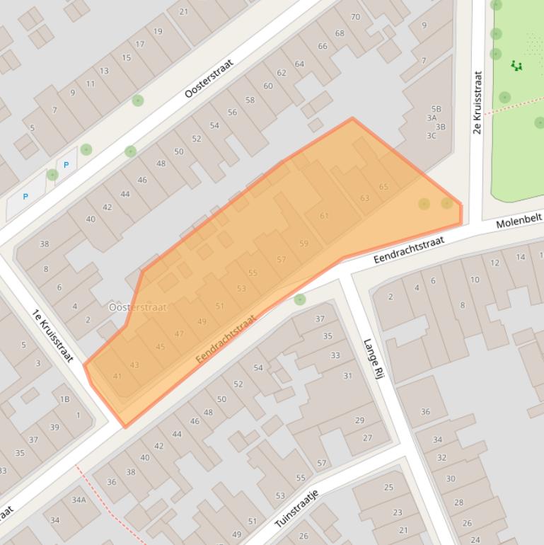 Kaart van postcodegebied 7413ZT.