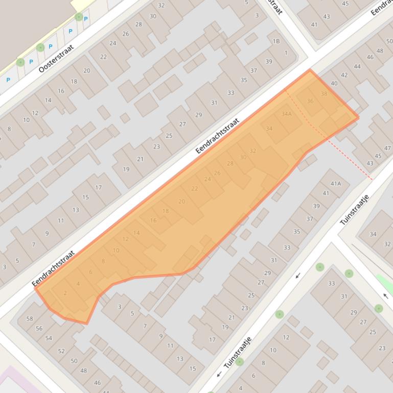 Kaart van postcodegebied 7413ZV.