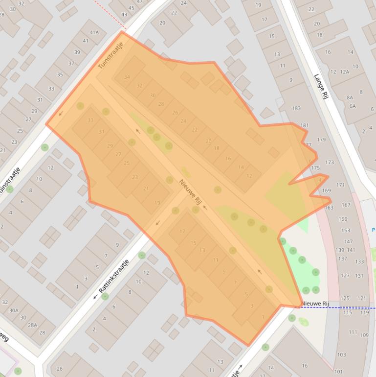 Kaart van postcodegebied 7413ZX.