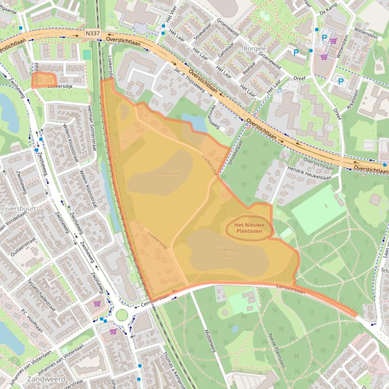 Kaart van postcodegebied 7414AB.