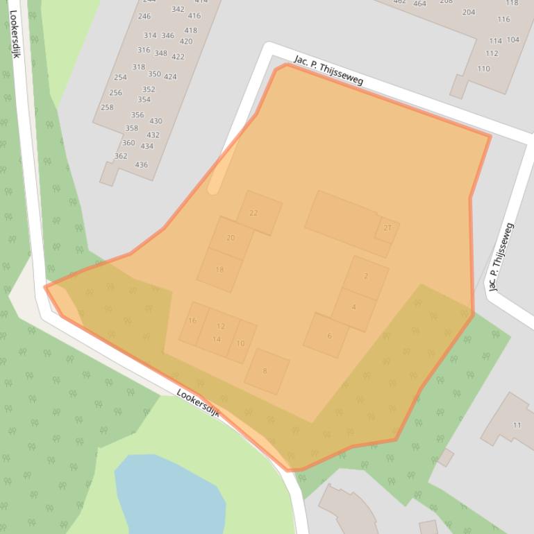 Kaart van postcodegebied 7414AD.