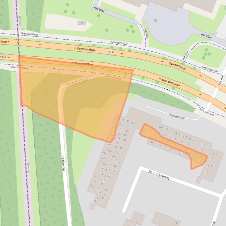 Kaart van postcodegebied 7414AH.