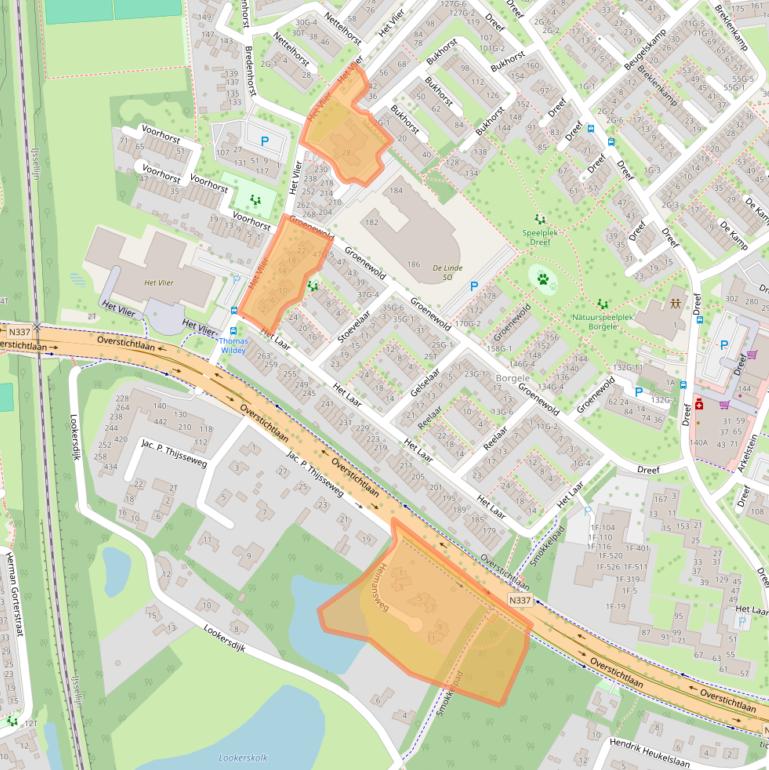 Kaart van postcodegebied 7414AS.