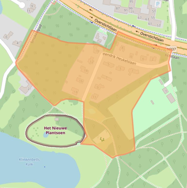 Kaart van postcodegebied 7414AZ.