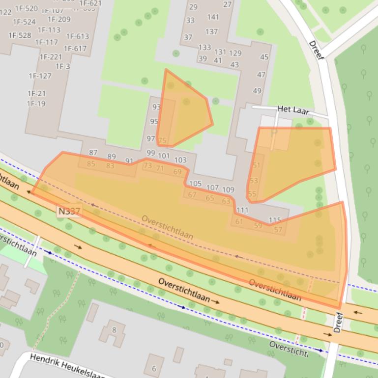 Kaart van postcodegebied 7414BK.